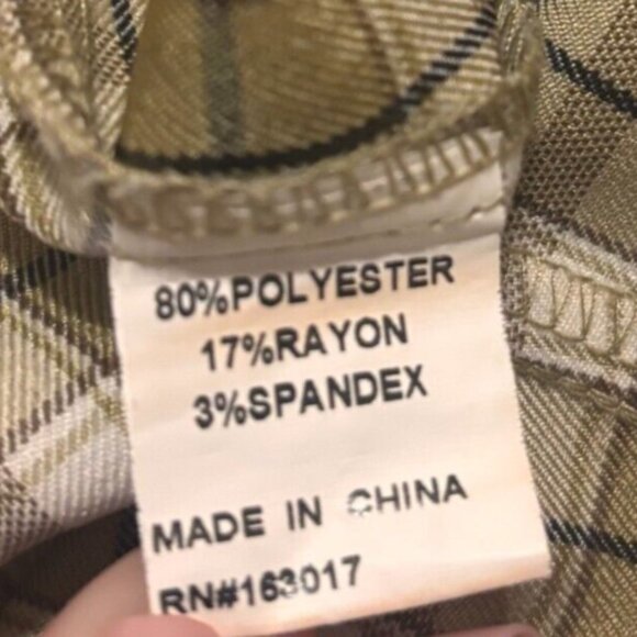 Princess Polly Euros Pants Yellow Check Wide Leg Plaid Zip Up Side Women’s Sz 4 - Picture 6 of 8